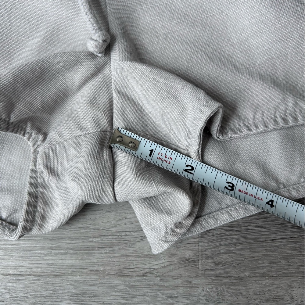 Aritzia Wilfred Free beige linen blend shorts size large - Picture 8 of 10